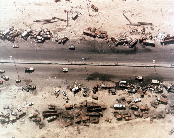 Op de ‘Highway of Doom’ liet het luchtwapen zijn verwoestende kracht zien. Foto NARA